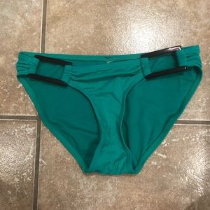 Green bathing suit bottoms